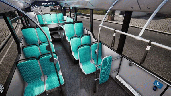 Игра Bus Simulator 18 - MAN Interior Pack 1, скриншот