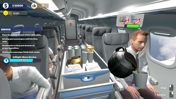 Игра Cabin Crew Life Simulator, скриншот