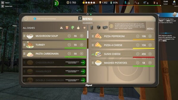 Игра Cafe Owner Simulator, скриншот