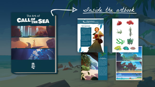 Игра Call of the Sea Art Book, скриншот