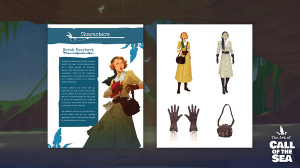 Игра Call of the Sea Art Book, скриншот