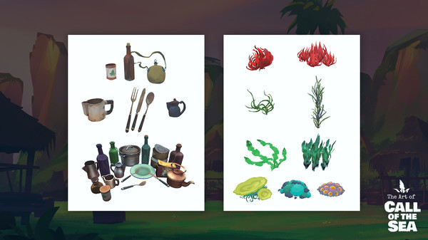 Игра Call of the Sea Art Book, скриншот