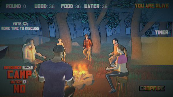 Игра Campfire: One of Us Is the Killer, скриншот