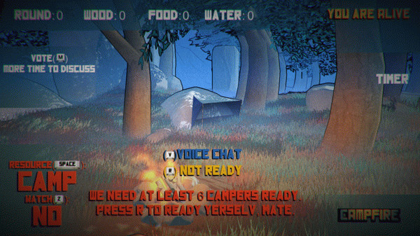 Игра Campfire: One of Us Is the Killer, скриншот
