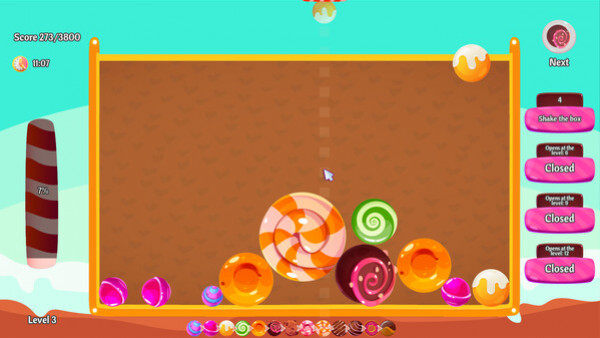 Игра Candy magic, скриншот