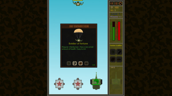 Игра Cannons-Defenders, скриншот