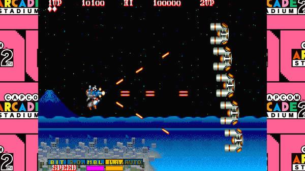 Игра Capcom Arcade 2nd Stadium: HYPER DYNE SIDE ARMS, скриншот