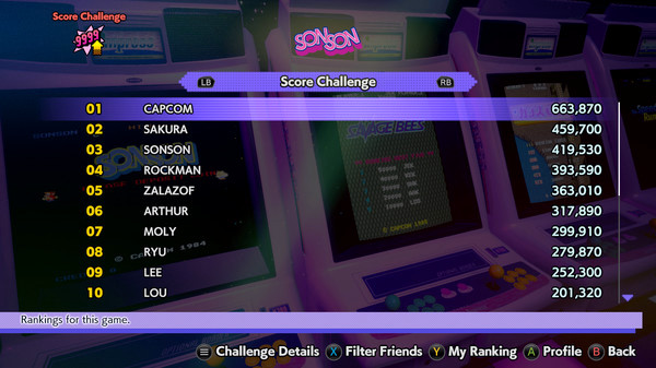 Игра Capcom Arcade 2nd Stadium, скриншот