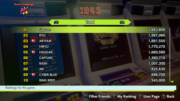 Игра Capcom Arcade Stadium, скриншот