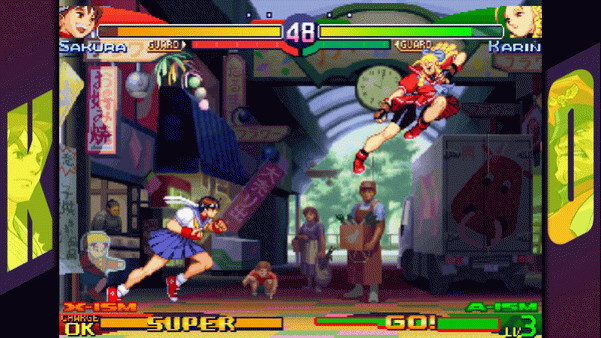 Игра Capcom Fighting Collection 2, скриншот