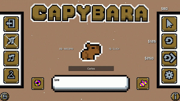 Игра Capybara Achievement Clicker, скриншот