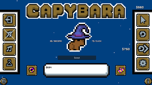 Игра Capybara Achievement Clicker, скриншот