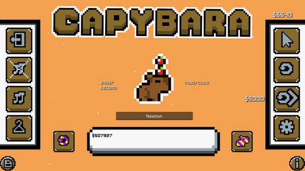 Игра Capybara Achievement Clicker, скриншот