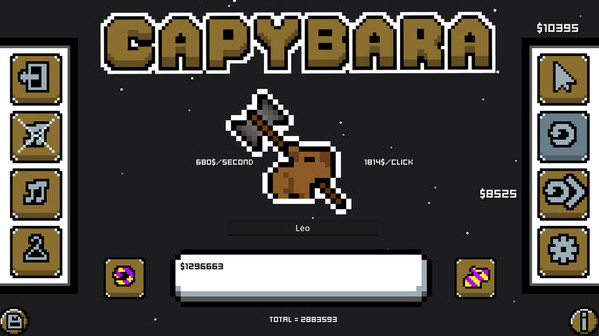 Игра Capybara Achievement Clicker, скриншот