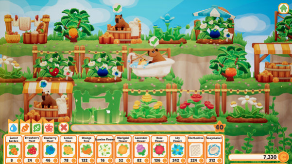 Игра Capybara Spa, скриншот