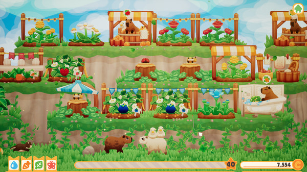 Игра Capybara Spa, скриншот
