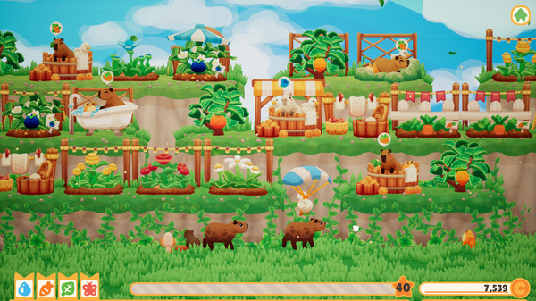 Игра Capybara Spa, скриншот