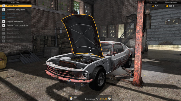 Игра Car Mechanic Simulator 2015 - Car Stripping, скриншот