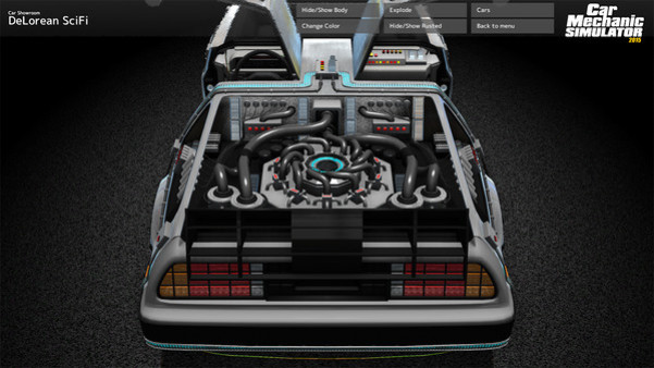 Игра Car Mechanic Simulator 2015 - DeLorean, скриншот
