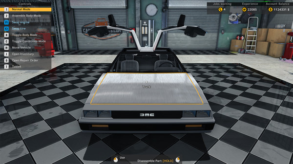 Игра Car Mechanic Simulator 2015 - DeLorean, скриншот