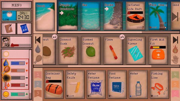 Игра Card Survival: Tropical Island, скриншот