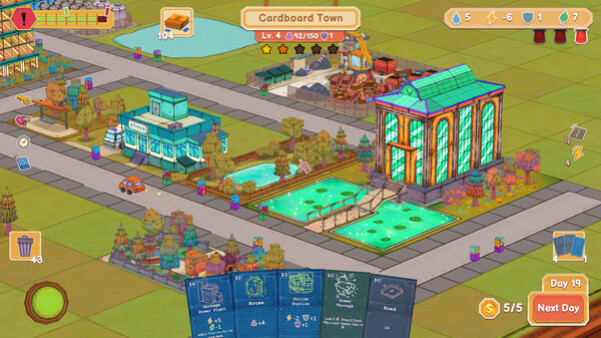 Игра Cardboard Town, скриншот