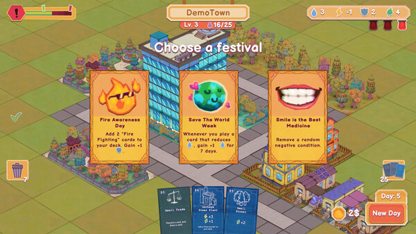 Игра Cardboard Town, скриншот