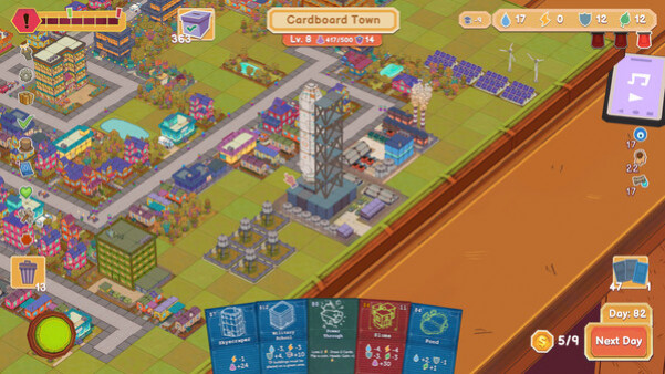 Игра Cardboard Town, скриншот