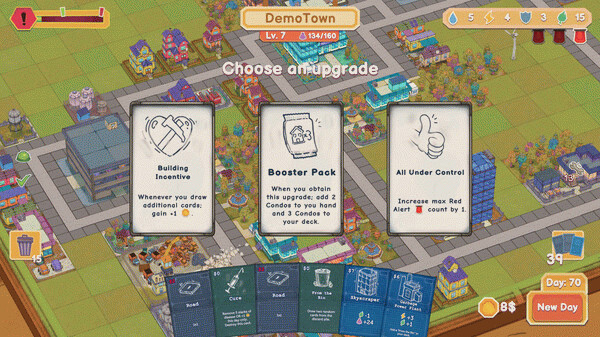 Игра Cardboard Town, скриншот
