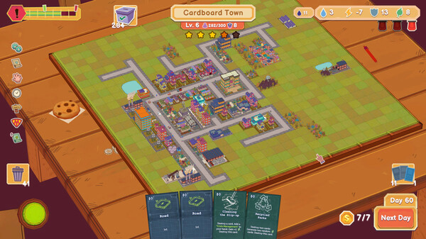 Игра Cardboard Town, скриншот