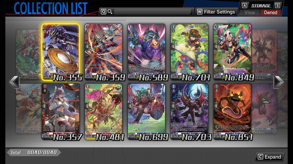Игра Cardfight!! Vanguard DD: Rare Card Set 03 [D-BT03]: Advance of Intertwined Stars, скриншот