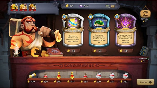 Игра Cardnarok: Raid with Gods, скриншот