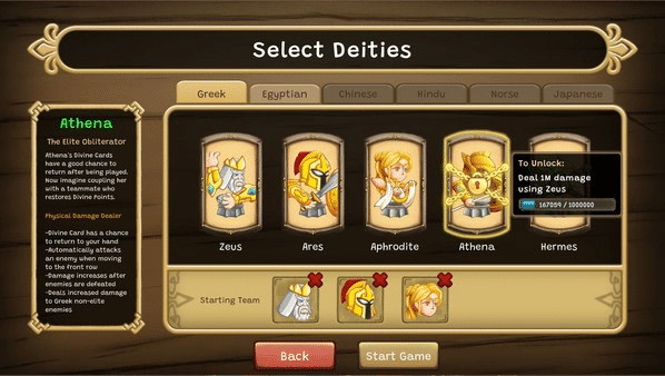 Игра Cardnarok: Raid with Gods, скриншот