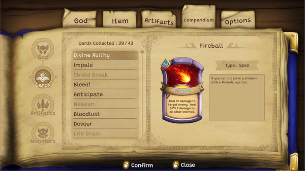 Игра Cardnarok: Raid with Gods, скриншот