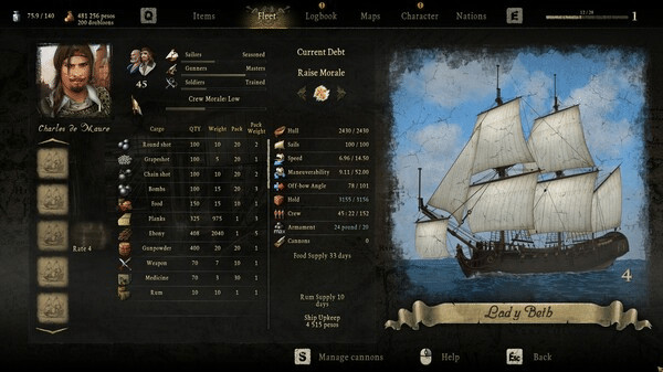 Игра Caribbean Legend - Ships Pack: Глава II, скриншот