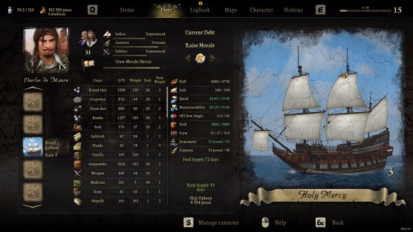 Игра Caribbean Legend - Ships Pack: Глава I, скриншот