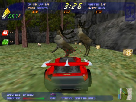 Игра Carmageddon 2: Carpocalypse Now, скриншот