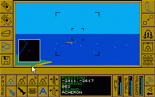 Игра Carrier Command, скриншот