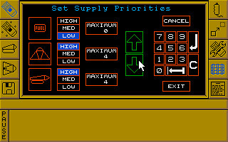 Игра Carrier Command, скриншот