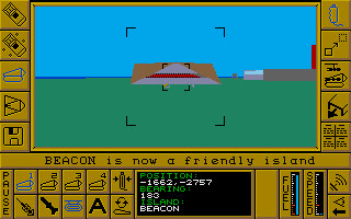 Игра Carrier Command, скриншот