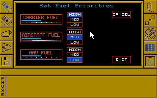 Игра Carrier Command, скриншот