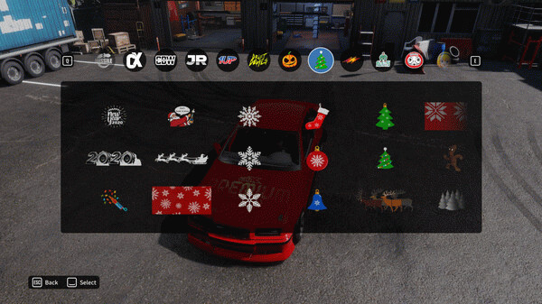 Игра CarX Drift Racing Online - New Year Sticker Pack, скриншот