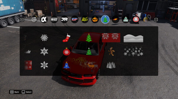 Игра CarX Drift Racing Online - New Year Sticker Pack, скриншот