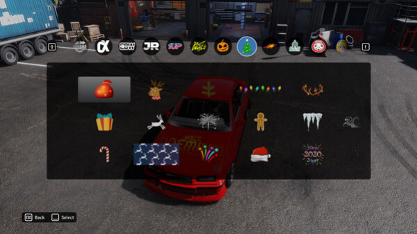 Игра CarX Drift Racing Online - New Year Sticker Pack, скриншот