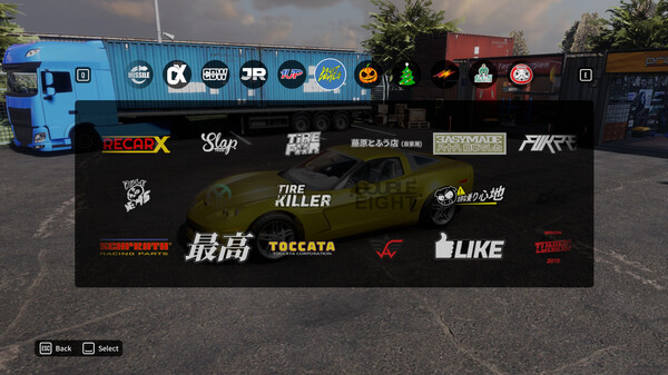 Игра CarX Drift Racing Online - Pro Drift Sticker Pack, скриншот