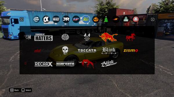 Игра CarX Drift Racing Online - Pro Drift Sticker Pack, скриншот