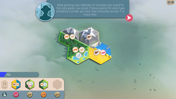 Игра Cascadia, скриншот