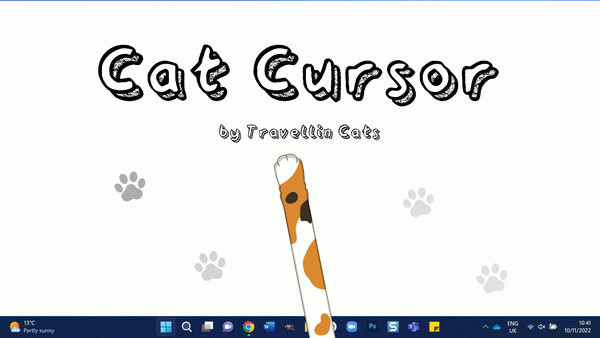 Игра Cat Cursor by Travellin Cats, скриншот