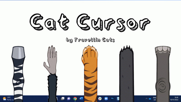 Игра Cat Cursor by Travellin Cats - Wild Animals Pack, скриншот