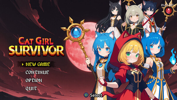 Игра Cat Girl Survivor, скриншот